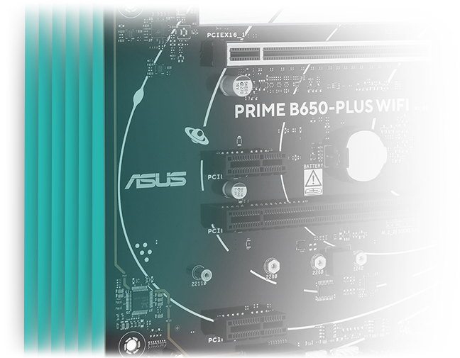 The PRIME B650-PLUS WIFI-CSM motherboard features Six-Layer PCB Design.